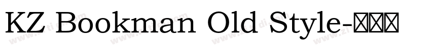 KZ Bookman Old Style字体转换
